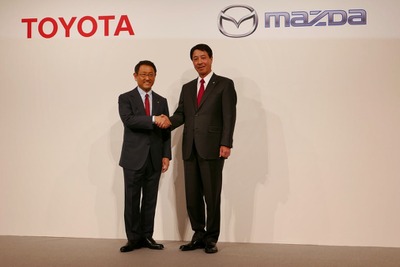 トヨタとマツダ、商品・技術での継続的協力構築で覚書…資本提携は白紙 画像
