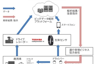 腕バンドでドライバーの健康状態を計測、自動車の運転に活かす技術 画像