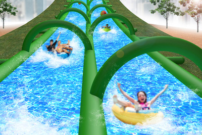 「ハイドロプレーニング現象」を活用した、スリル満点のアトラクション 画像