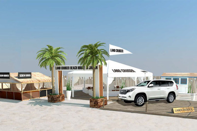 ランクル の世界観を体感できる海の家、由比ガ浜に登場　7月18日から 画像