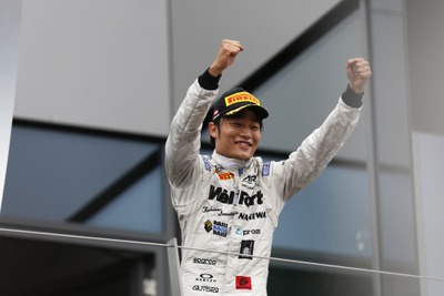 松下信治、GP2オーストリア戦のレース2で3位初表彰台を獲得 画像