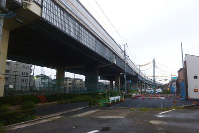首都高7号とC2を連絡する小松川ジャンクション…連絡路+街路の拡幅スペース現れる 画像