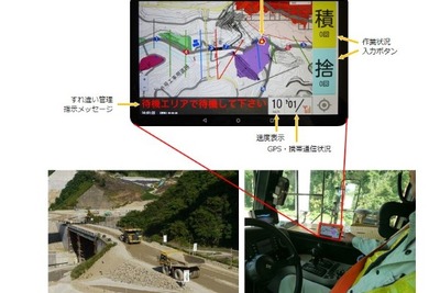 鹿島、車両運行管理システムの機能を強化…大型車同士のすれ違い管理も 画像