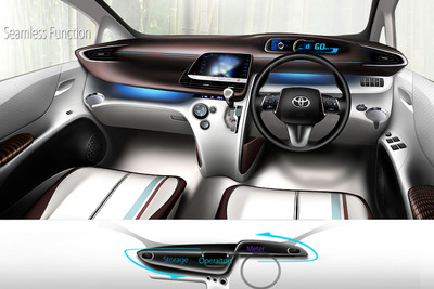 【トヨタ シエンタ 新型発表】ステアリングの上から視認する「ハイポジションコンビネーションメーター」 画像
