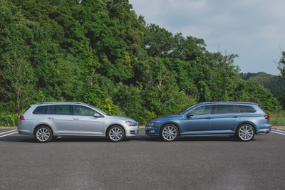 【VW パッケージ比較】同じMQBプラットフォームを使う パサート は“大きな ゴルフ ”なのか? 画像