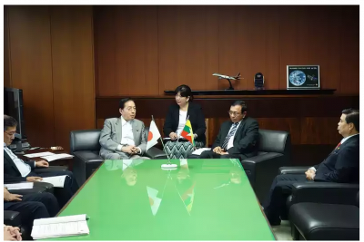 ミャンマー建設大臣とヤンゴン市長、太田国交相を表敬訪問 画像
