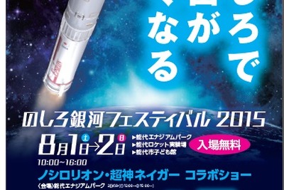 JAXA、「のしろ銀河フェスティバル2015」を開催…8月1日 画像