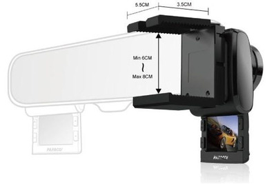 スライド式モニター採用、ルームミラー取付タイプのドライブレコーダー発売 画像