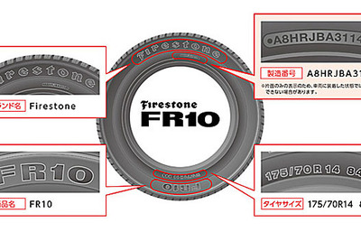 ブリヂストン、乗用車用タイヤ Firestone FR10 を無償交換 画像