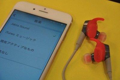 歩数・消費カロリーなどを記録する、トレーニング仕様のイヤホン 画像