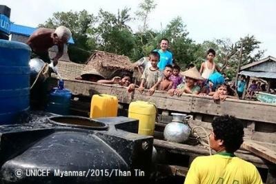 日本ユニセフ、ミャンマー大洪水の被害状況を提供し支援願う 画像