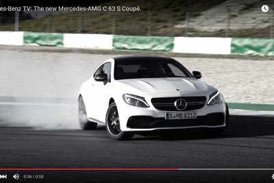 メルセデス Cクラス クーペ 新型に最強の「63 AMG」…510hpターボを解き放つ［動画］ 画像