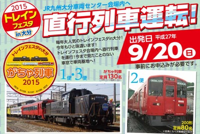 JR九州、9月20日に大分車両センター公開…車両基地直行列車も運行 画像