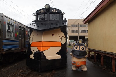 昭和初期製造のラッセル車にラッピング体験…弘南鉄道でイベント 画像