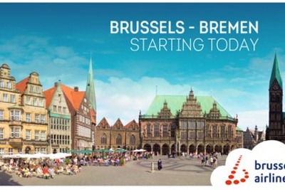 ブリュッセル航空、ブレーメン＝ブリュッセル線を開設 画像
