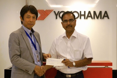 横浜ゴム、インド現地法人がネパール大震災の被災者を支援 画像