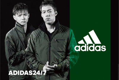 アディダス、太陽光で暖まるフライトジャケット風ウィンドブレーカー 画像