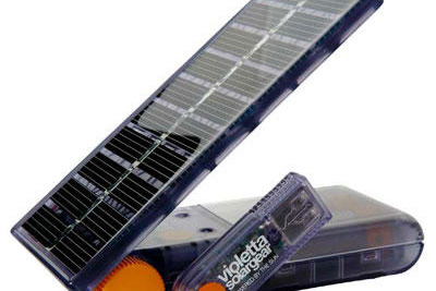 ［mono ONLINE］violetta ソーラーギアセット…太陽光から充電 画像