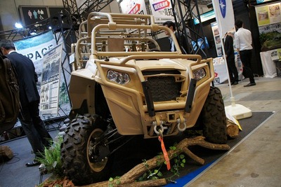 【危機管理産業展】MV-22オスプレイにも搭載可能なポラリス社製ATVを展示 画像