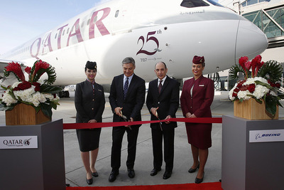 カタール航空、ボーイング787ドリームライナー2機を受領…ダーバン線投入へ 画像