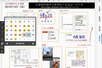 「現場仕事」で使いやすいiOSデジタルノートアプリのβ版が登場 画像