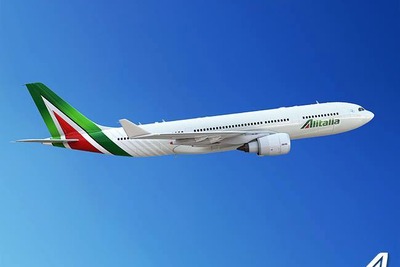 アリタリア機、着陸直後の携帯電話・スマホによるメール送受信が可能に 画像