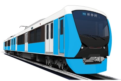 静岡鉄道、「虹の七色」新型車の第1弾は水色に…富士山をイメージ 画像