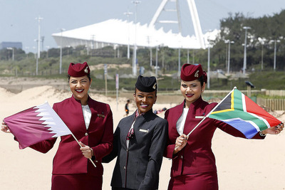 カタール航空、ドーハ＝ヨハネスブルグ＝ダーバン線の運航を開始 画像