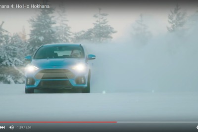 【クリスマス】フォードのミニカー、雪上ジムカーナ第4作…フォーカス RS 実車も［動画］ 画像