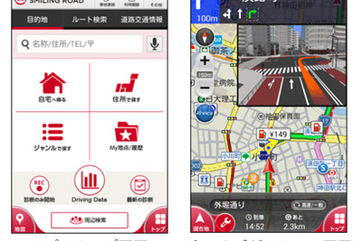 ナビタイム、損保ジャパン日本興亜の安全運転ナビゲートアプリに技術協力 画像