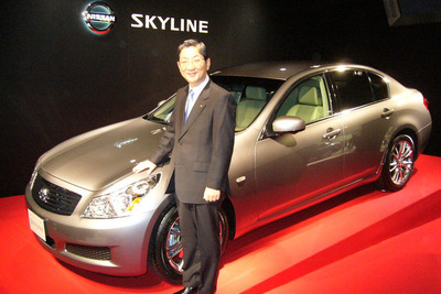 【日産 スカイライン 新型発表】国内は年度内1万台目指す 画像