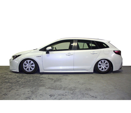 カローラツーリングをスーパーローダウン、ラルグスの車高調