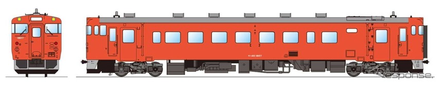 道南いさりび鉄道でも復活することになった「首都圏色」キハ40形のイメージ。
