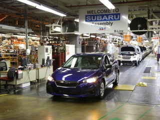 スバル、世界生産台数50万台割れで7年ぶりのマイナス 2018年上半期 画像