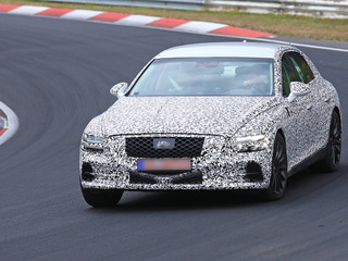 レクサスGSハンター、ニュルで高速テスト開始…ジェネシス G80 次期型の実力は 画像