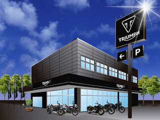 トライアンフ福岡、10月7日オープン 九州初の最新CI導入店 画像