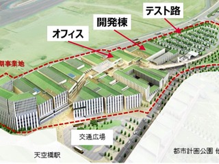 デンソー、東京羽田空港エリアに自動運転技術の開発・実証拠点を新設へ…実証用のテスト路も 画像