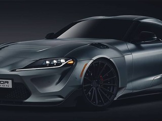 トヨタ スープラ 新型、早くもカスタマイズパーツ提案…迫力のワイドボディに 画像