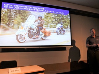 米ポラリス社CEO「日本で数年内にインディアンモーターサイクルを1000台以上販売したい」 画像