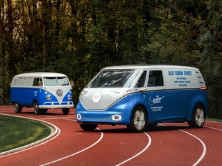 VWの次世代EVコンセプトに「ナイキ」仕様…50年前の創業時の移動販売車を再現 画像