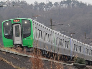 JR東日本E721系ベースの阿武急新型車が仙台へ…AB900系の第2編成がデビュー 5月18日 画像