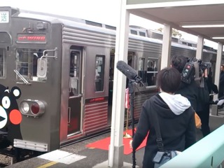 初代「くまもん」ラッピング電車が引退…熊本電鉄の元都営6000系 11月27日限り 画像