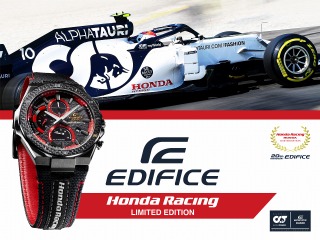 カシオとホンダレーシングが4作目のコラボ、高機能メタルウオッチ発売へ 画像