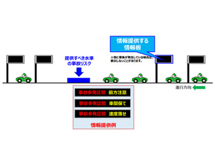 阪神高速、事故リスクの表示など情報板をパワーアップ 4月4日より 画像