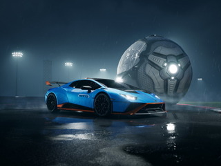 ランボルギーニ ウラカンSTO がゲームデビュー…レースとサッカー融合の『ロケットリーグ』 画像