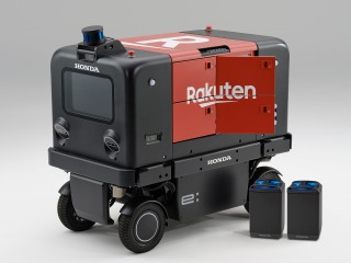 ホンダ×楽天、筑波大学構内で自動配送ロボットの走行実証実験開始 画像