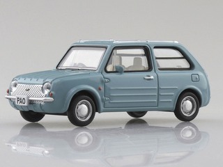 アオシマ、日産 パオ を1/64スケールのカプセルトイで再現 画像