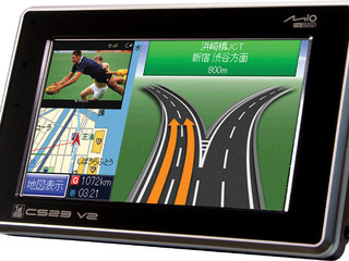 多機能ナビ マイタック Mio C523V2…車・二輪・歩行者の3モード、ワンセグも 画像