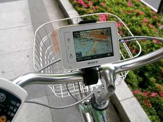 自転車ナビ導入 オリックスの自転車レンタル 画像