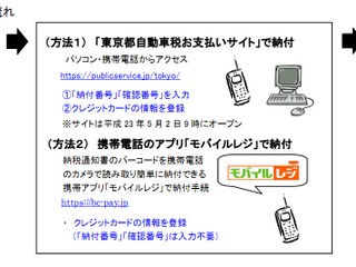 トヨタファイナンス、ウェブサイトで東京都自動車税の決済が可能に 画像